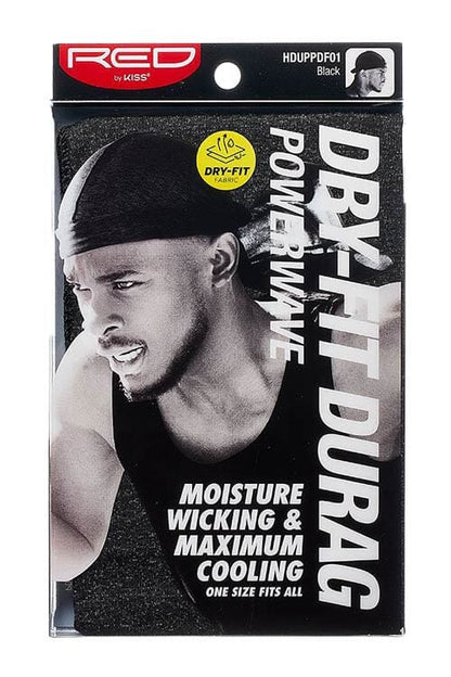 Red by Kiss Powerwave Dry-Fit Durag Package Black