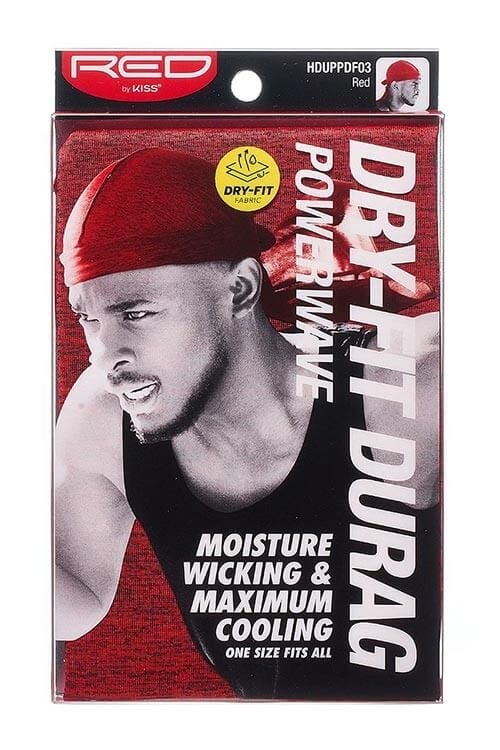 Red by Kiss Powerwave Dry-Fit Durag Package Red