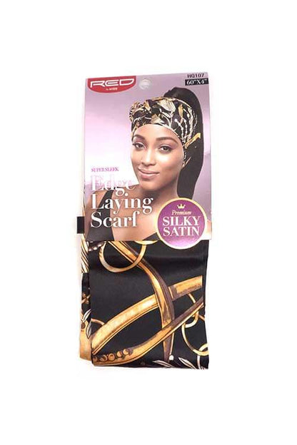 Red by Kiss Silky Satin Edge Laying Scarf HQ107