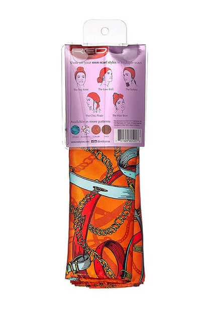 Red By Kiss Silky Satin Scarf Luxury Back