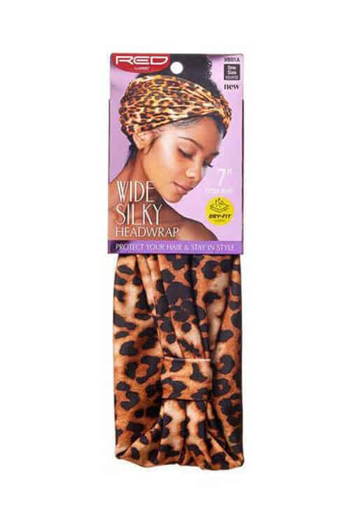 Red by Kiss Wide Silky Headwrap HB02 Leopard Print