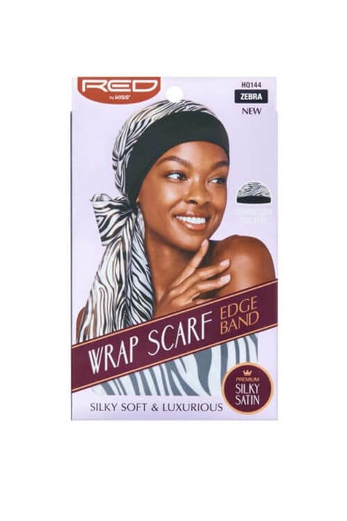 Red by Kiss Edge Band Wrap Scarf HQ144 Zebra
