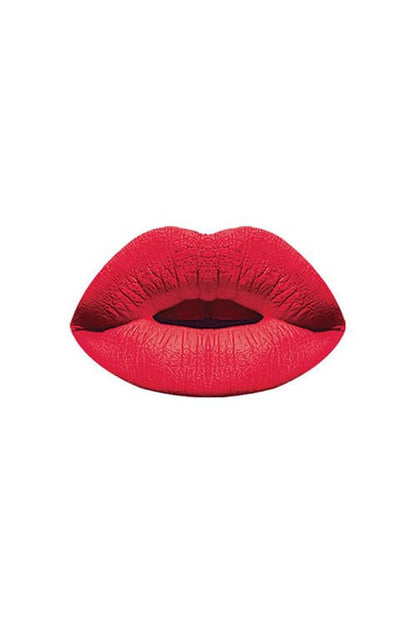 Ruby Kisses Forever Matte Liquid Lipstick Lip Swatch Wild Fire