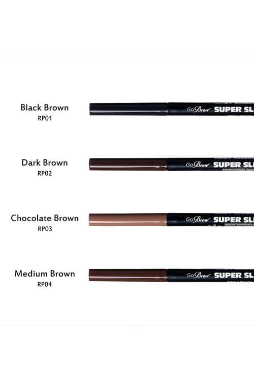 Ruby Kisses Go Brow Super Slim Brow Pencil RP Full Collection Swatches