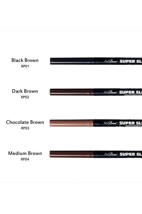 Brow Powder Ruby Ruby Kisses Go Brow Super Slim Brow Pencil RP Full Collection Swatches