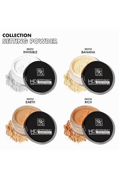 Ruby Kisses HD Set N Forget Powder RRSP All Color Chart