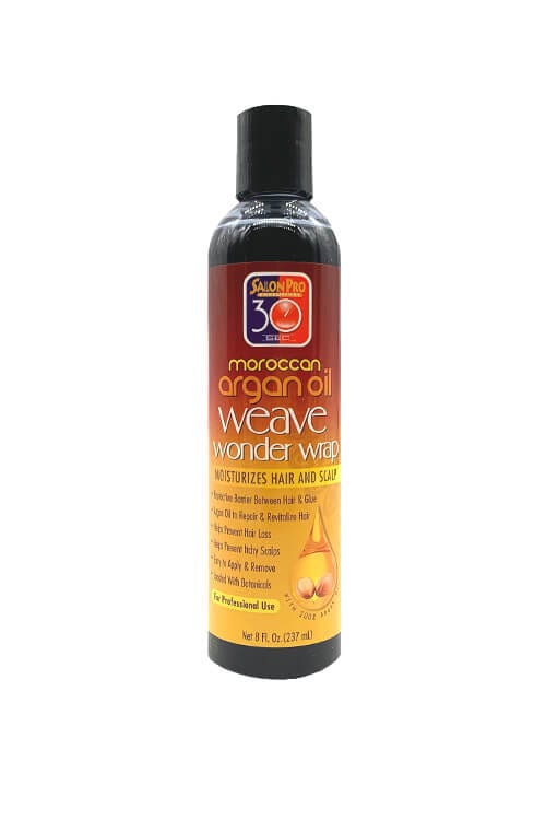 Salon Pro 30 Sec Moroccan Argan Oil Weave Wonder Wrap Black 8 oz