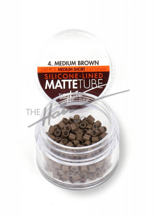 The Hair Shop Mattetube Silicone Lined (Medium-Short) 3.4mm x 3.0mm