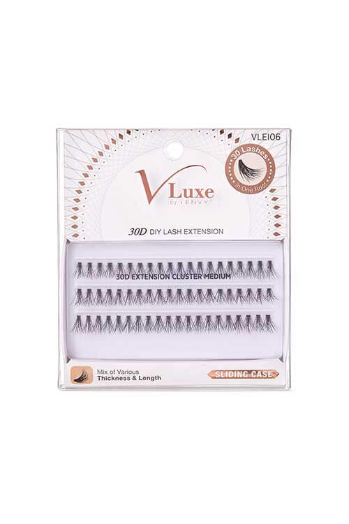 Kiss i-envy V-Luxe 30D Lash Clusters Medium Packaging Front