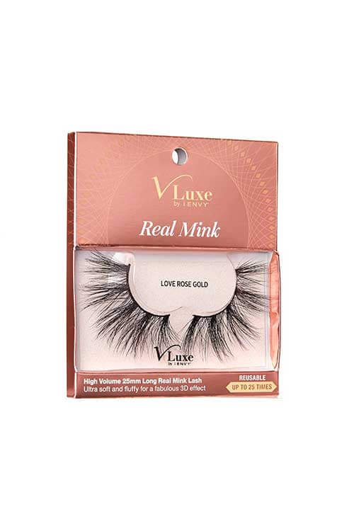 V Luxe Real Mink VLEC06 Packaging Side