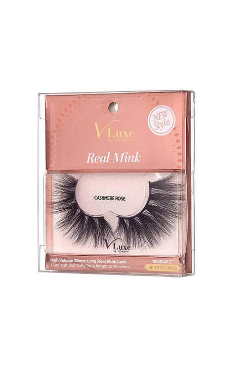 V Luxe Real Mink VLEC07 Packaging Side