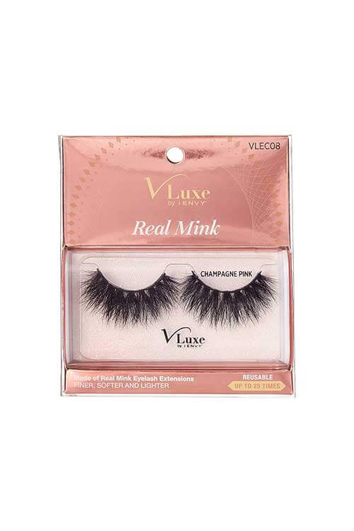 V Luxe Real Mink VLEC08 Packaging Front