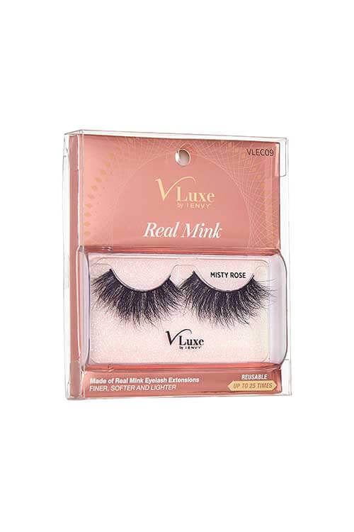 V Luxe Real Mink VLEC09 Packaging Side