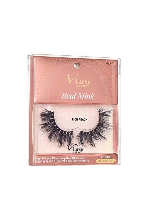 V Luxe Real Mink VLEC11 Packaging Side