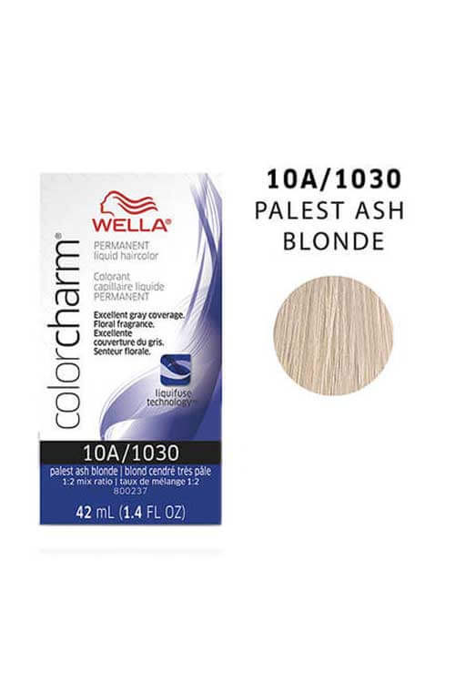 Wella Color Charm Permanent Hair Color 10A/1030 Palest Ash Blonde