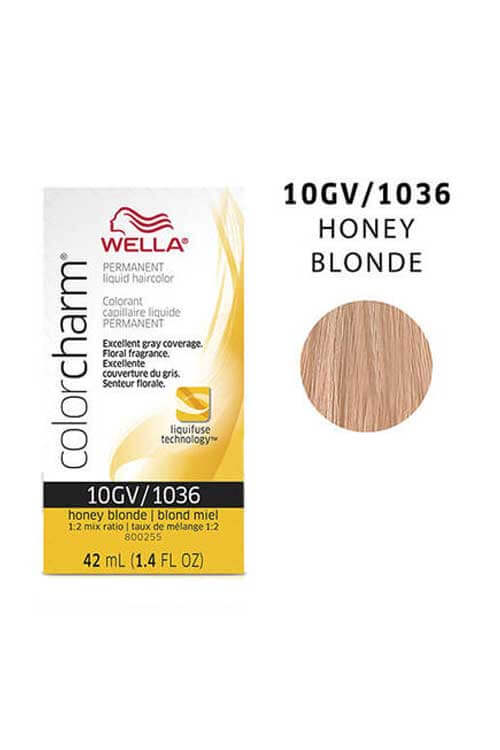 Wella Color Charm Permanent Hair Color 10GV/1036 Honey Blonde