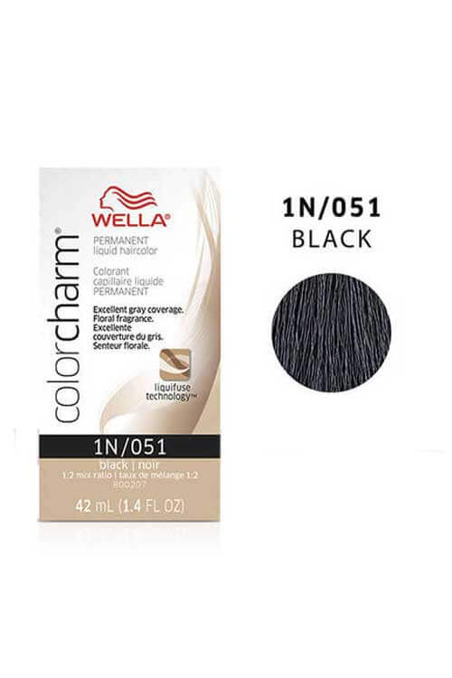 Wella Color Charm Permanent Hair Color 1N/051 Black