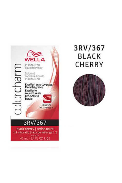 Wella Color Charm Permanent Hair Color 3RV/367 Black Cherry