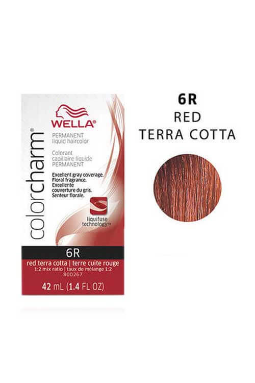 Wella Color Charm Permanent Hair Color 6R Red Terra Cotta