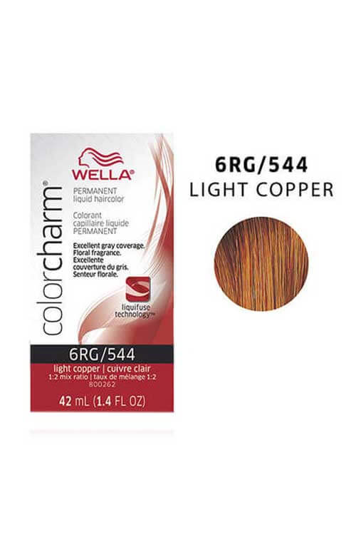 Wella Color Charm Permanent Hair Color 6RG/544 Light Copper