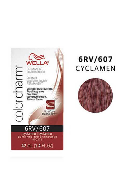 Wella Color Charm Permanent Hair Color 6RV/607 Cyclamen
