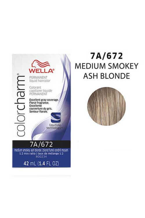 Wella Color Charm Permanent Hair Color 7A/672 Smokey Ash Blonde