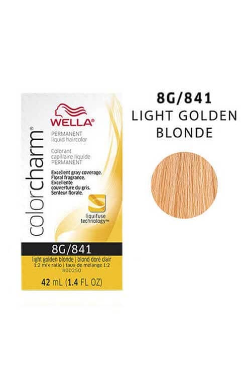 Wella Color Charm Permanent Hair Color 8G/841 Light Golden Blonde